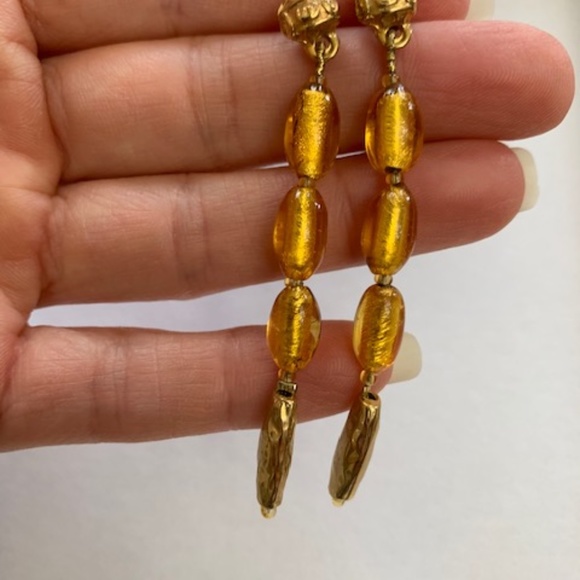 Murano Art Glass Necklace with Matching Earrings - Picture 2 of 6